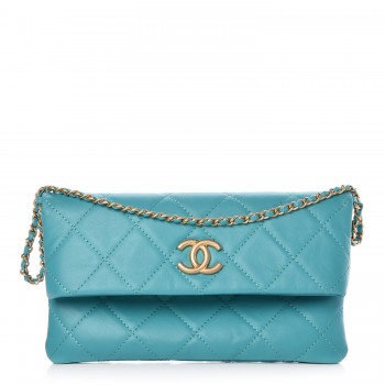 chanel fold over clutch