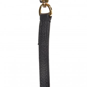 Louis Vuitton Calfskin Pochette Accessories Strap Black