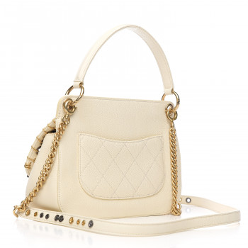 CHANEL Caviar Quilted Grommet Embellished Small Piercing Chic Flap Bag ...