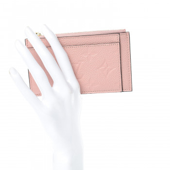 M64162 Louis Vuitton 2019 Monogram Empreinte Emilie Wallet-Rose Poudre